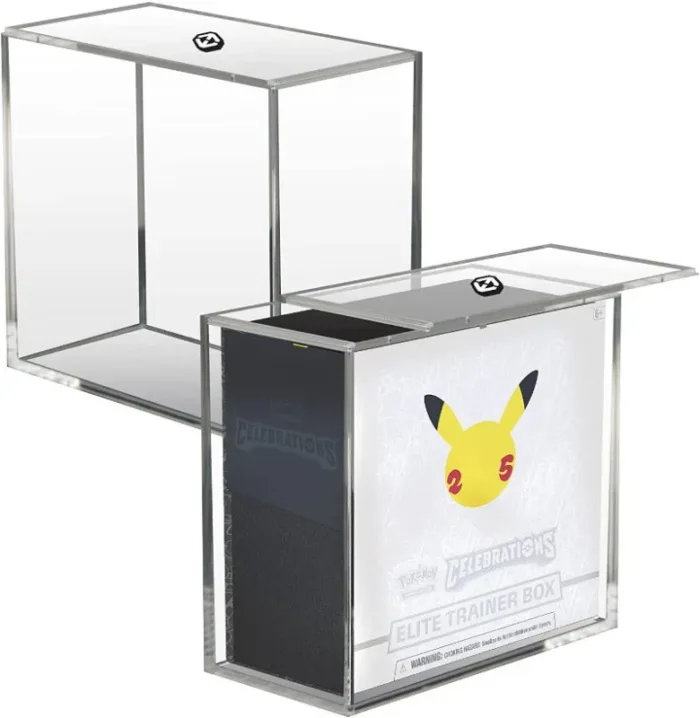 ETB Case Protettivo Pokemon w/ Sliding Lid Anti-UV - Acrylic Protector 4.0MM- EVORETRO