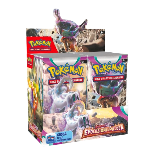 Pokemon Scarlatto e Violetto -Evoluzioni a Paldea- box display da 36 ...